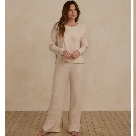Rylee + Cru Other - rylee and cru Cozy Rib Knit Set sweatpants